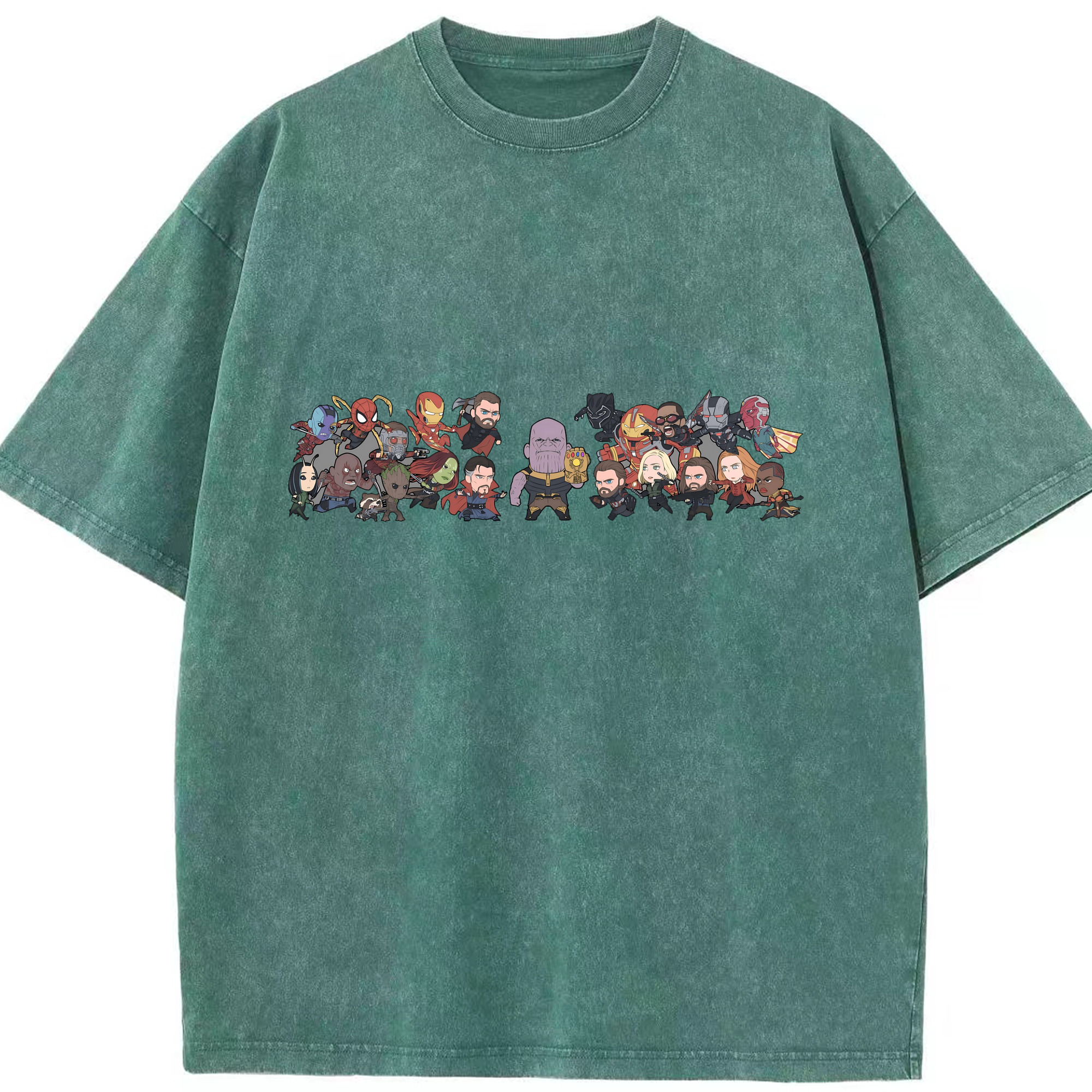 （画像用） アベンジャーズ The Avengers 綿100% ヴィンテージ風 半袖Tシャツ（フロントプリント）